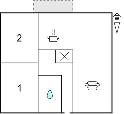 Grundriss der Unterkunft Ferienhaus 14 In Thalfang