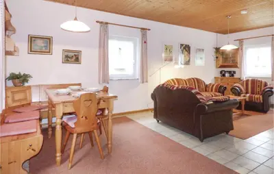 Ein Sitzbereich in der Unterkunft Ferienhaus 14 In Thalfang