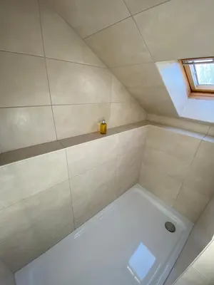 Ein Badezimmer in der Unterkunft Moderne Ferienwohnung 