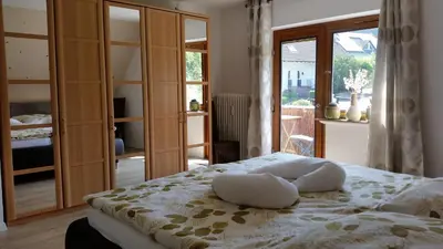 Ein Bett oder Betten in einem Zimmer der Unterkunft Räuberhöhle