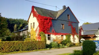 Das Gebäude in dem sich die Ferienwohnung befindet