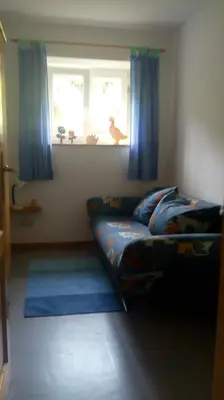 Ein Bett oder Betten in einem Zimmer der Unterkunft Ferienhof Mies