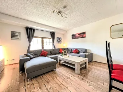 Ein Bett oder Betten in einem Zimmer der Unterkunft Apartment Holiday-Home Nr 1 am Bostalsee by Interhome