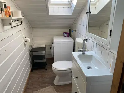 Ein Badezimmer in der Unterkunft EIFELCOTTAGE Family 7
