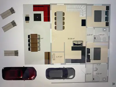 Grundriss der Unterkunft EIFELCOTTAGE Family 7