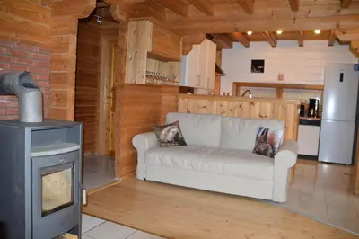 Küche/Küchenzeile in der Unterkunft EIFELCOTTAGE Family 9