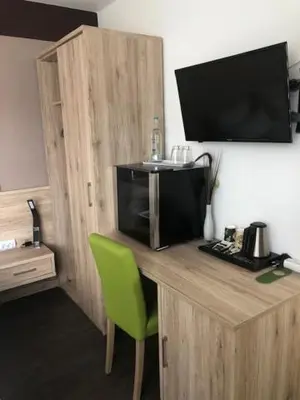 Küche/Küchenzeile in der Unterkunft Hotel am Brünnchen
