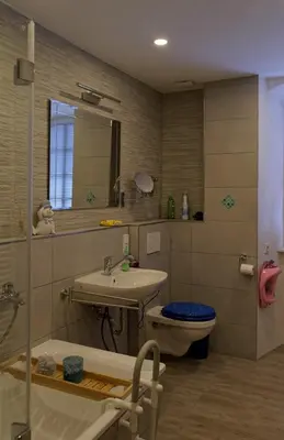 Ein Badezimmer in der Unterkunft Ferienwohnung Röschen