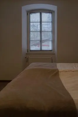 Ein Bett oder Betten in einem Zimmer der Unterkunft Ferienwohnung Röschen