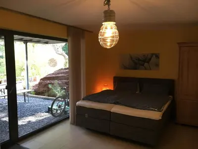 Ein Bett oder Betten in einem Zimmer der Unterkunft Ferienhaus HAAGALM