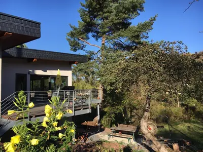 Ein Garten an der Unterkunft Ferienhaus HAAGALM