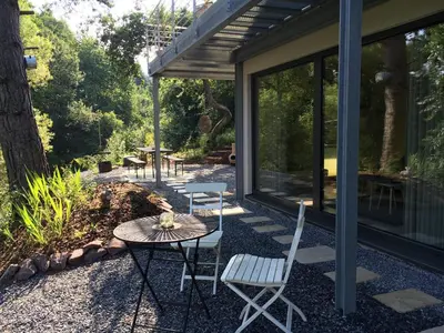 Ein Garten an der Unterkunft Ferienhaus HAAGALM
