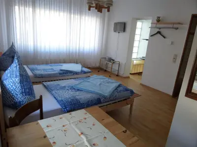 Ein Sitzbereich in der Unterkunft Beta Rooms