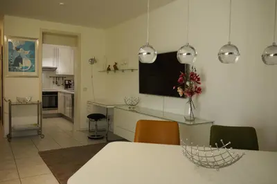 Küche/Küchenzeile in der Unterkunft Ferienwohnung 