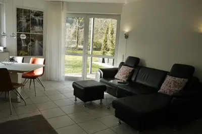 Ein Sitzbereich in der Unterkunft Ferienwohnung 