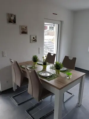 Ein Sitzbereich in der Unterkunft Ferienwohnung Julia