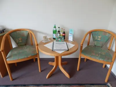 Getränke in der Unterkunft Hotel garni Am Brunnenplatz