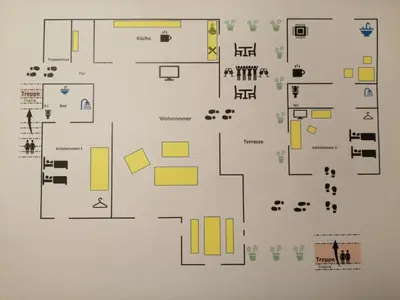 Grundriss der Unterkunft Cochem Ferienwohnung Scheuer