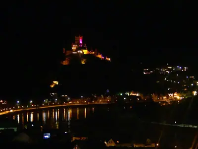 Blick auf Cochem Ferienwohnung Scheuer aus der Vogelperspektive