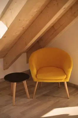 Ein Sitzbereich in der Unterkunft Beim Hooch 