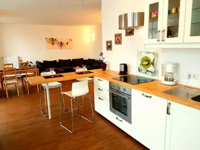 Küche/Küchenzeile in der Unterkunft Cochem Ferienwohnung Scheuer