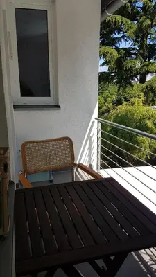 Ein Balkon oder eine Terrasse in der Unterkunft Domizil Koblenz