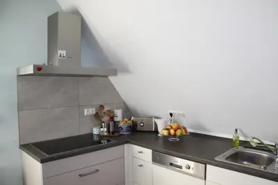 Küche/Küchenzeile in der Unterkunft Ferienwohnung Hochgewächs