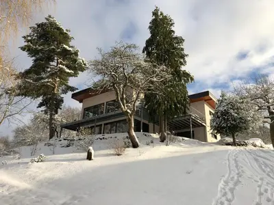 Haagalm Terrasse, Garten im Winter