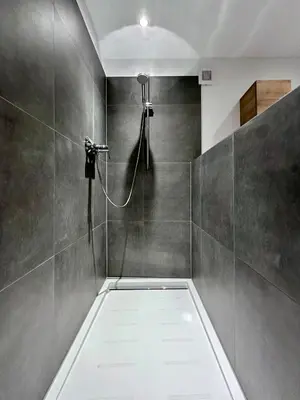 Ein Badezimmer in der Unterkunft Haus Korjässer