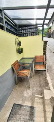 Ein Sitzbereich in der Unterkunft 