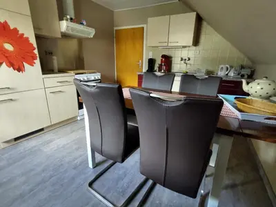 Küche/Küchenzeile in der Unterkunft Die Ferienwohnung Lindenhof