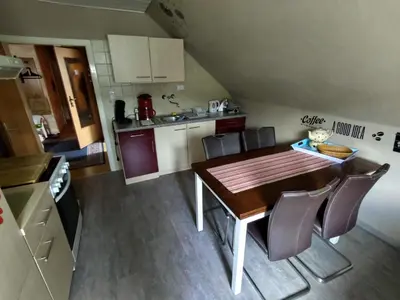 Küche/Küchenzeile in der Unterkunft Die Ferienwohnung Lindenhof