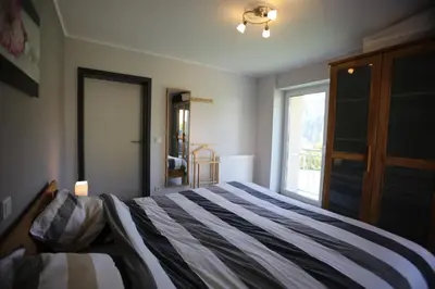 Ein Bett oder Betten in einem Zimmer der Unterkunft Castelferien