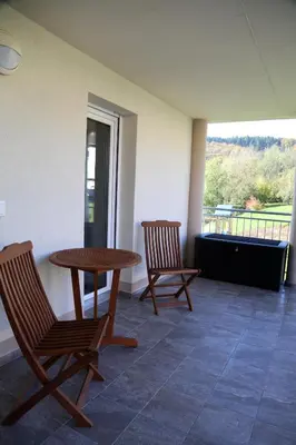 Ein Balkon oder eine Terrasse in der Unterkunft Castelferien
