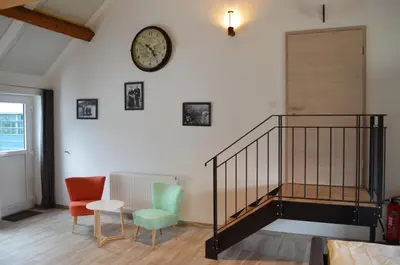 Ein Sitzbereich in der Unterkunft Beim Hooch 