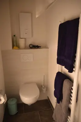 Ein Badezimmer in der Unterkunft Beim Hooch 