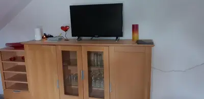 TV/Unterhaltungsangebot in der Unterkunft Ferienwohnung AM BACH