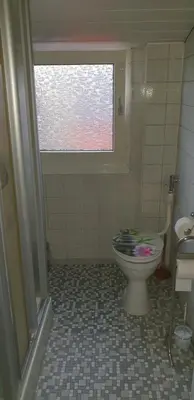 Ein Badezimmer in der Unterkunft Ferienwohnung AM BACH
