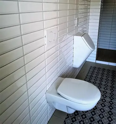 Ein Badezimmer in der Unterkunft Beim Hooch 