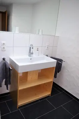 Ein Badezimmer in der Unterkunft Beim Hooch 