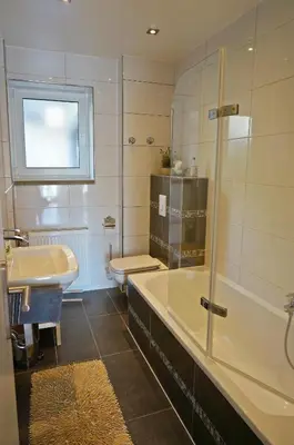 Ein Badezimmer in der Unterkunft Ferienwohnung Scheib
