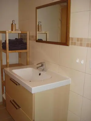 Ein Badezimmer in der Unterkunft Ferienwohnung Scheib