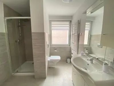 Ein Badezimmer in der Unterkunft Haus Sonnentag