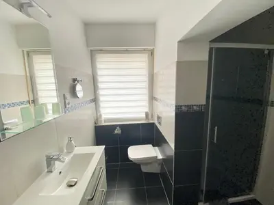 Ein Badezimmer in der Unterkunft Haus Sonnentag