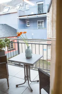 Ein Balkon oder eine Terrasse in der Unterkunft Haus Ambiente
