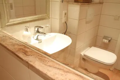 Ein Badezimmer in der Unterkunft Landhotel Ewerts