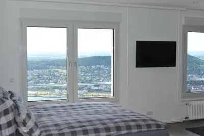 Ein Bett oder Betten in einem Zimmer der Unterkunft das Rebenhaus