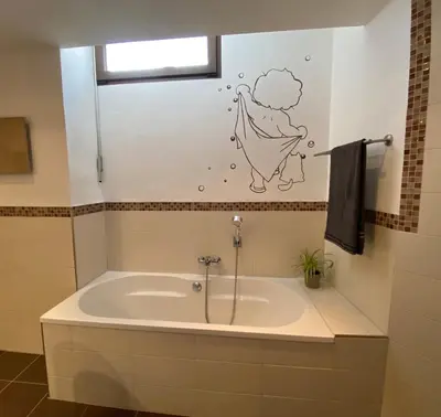 Ein Badezimmer in der Unterkunft Ferienwohnung am Kirchberg