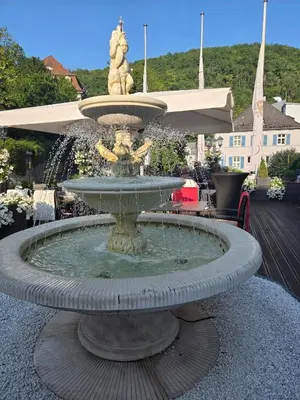 Ein allgemeiner Bergblick oder ein Berglick von des Hotels aus