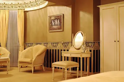 Ein Bett oder Betten in einem Zimmer der Unterkunft Parkhotel Idar-Oberstein